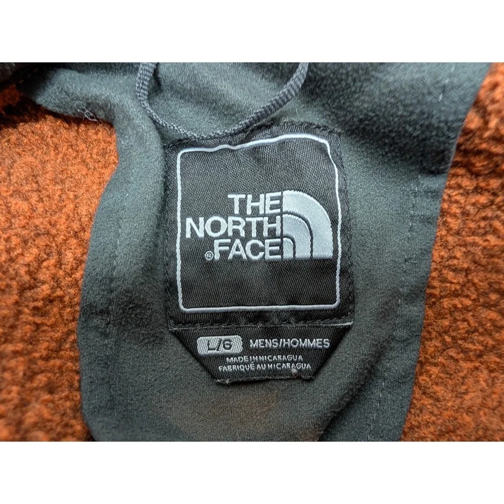 The North Face Fleece Jacket Polartec Thermal Pro Mens L Orange Full Zip Outdoor